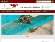 Tablet Screenshot of intercooperation.org.pk